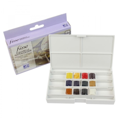 Estojo Aquarela Pastilha c/12 601660 Lefranc